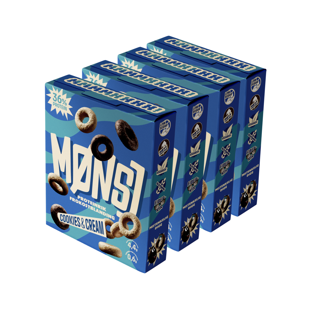 Polyoler MØNSJ Frokostblanding | 36g protein, uten tilsatt sukker – MØNSJ AS
